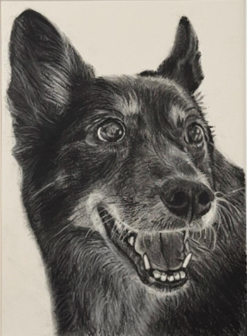 Custom Original Charcoal Drawing (6