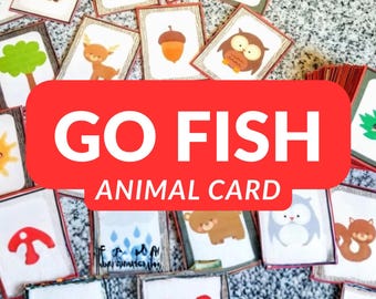 Forest Animal Go Fish Cards | Printable Set