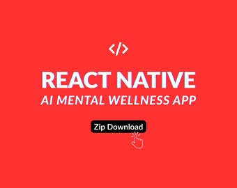 React Native AI Chat Mobile App for Mental Health & Wellness – Source Code - Software