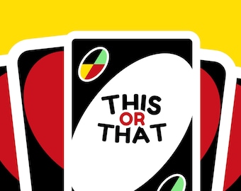 This or That Printable Game | How Well Do You Know Me? | Clean Game for Couples & Friends | A4 CMYK PDF + Canva Access