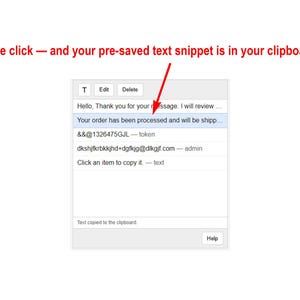 Clipboard Snippet Helper HTML App | Create, Save & Copy Text Snippets | Browser-Based Digital Tool | Chrome Compatible | 24 KB Download image 1