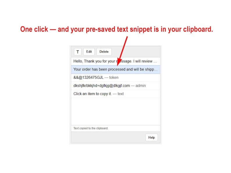 Clipboard Snippet Helper HTML App | Create, Save & Copy Text Snippets | Browser-Based Digital Tool | Chrome Compatible | 24 KB Download image 1