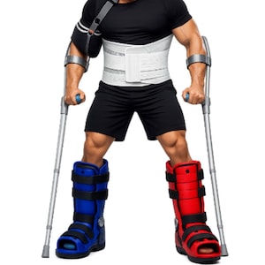 Ortopedpresent | Medicinsk humorposter, klinikdekor, 3 JPG-filer, 3333x5000px, 2 bilder med bildtexter + 1 utan, grafisk redigerare för signaturer