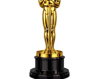 Teacher Gift | Oscar Statue | Printable up to A2 | 2:3 aspect ratio | Easily customize the poster caption with the included editor
