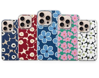 Marimekko Phone Case Poppy Flowery Cover for iPhone 17pro, 16, 15