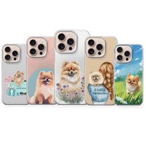 Pomeranian Phone Case Dog Cover for iPhone 17 Pro Max, 16e, 15, 14, 13 & Samsung S25 Ultra, S24 FE, A56, A16, Pixel 10 XL, 9a, 8,7