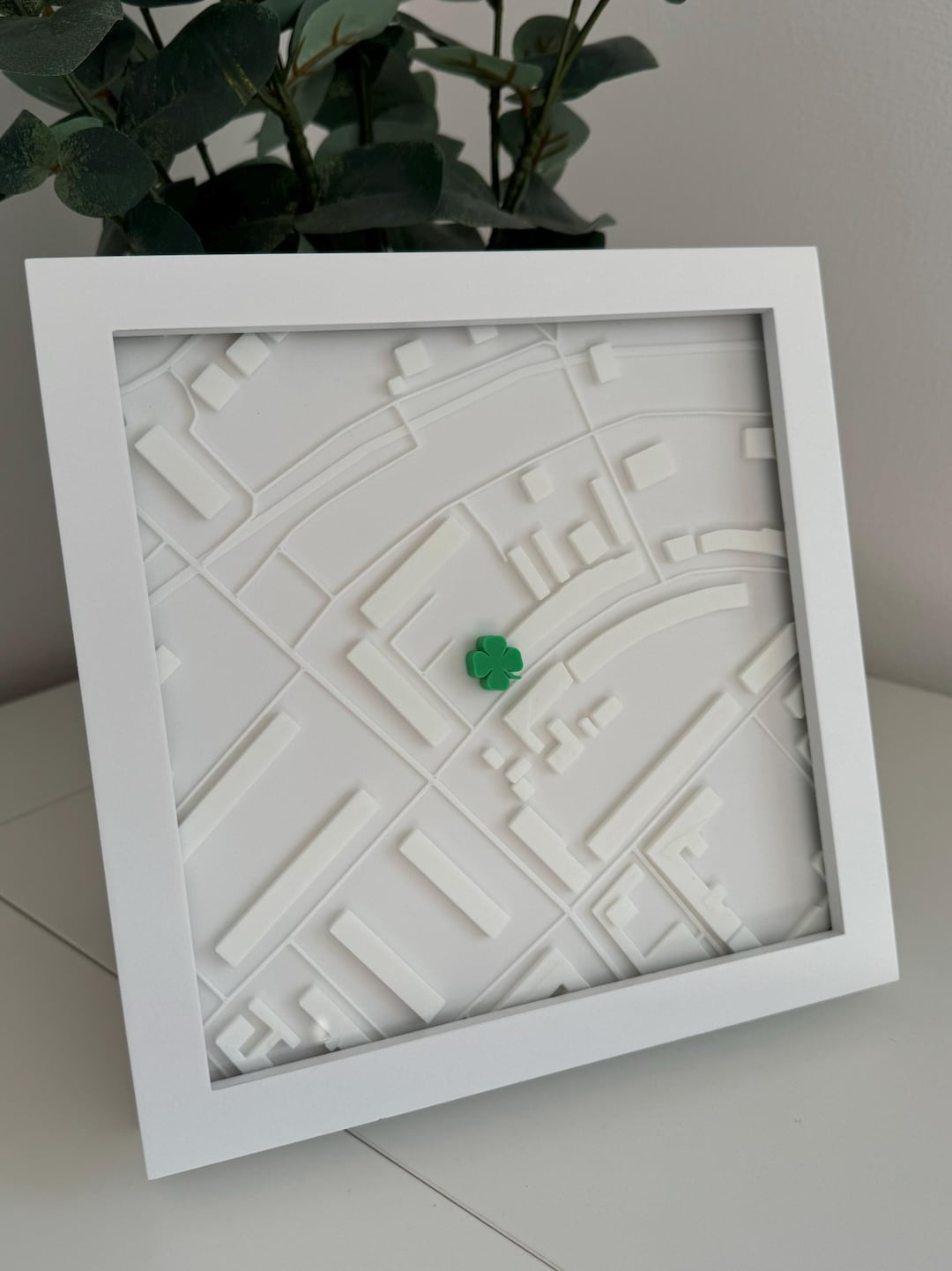 City Map Frame Personalized 3D City Map With Frame | Unique City Map Wall Decoration ...