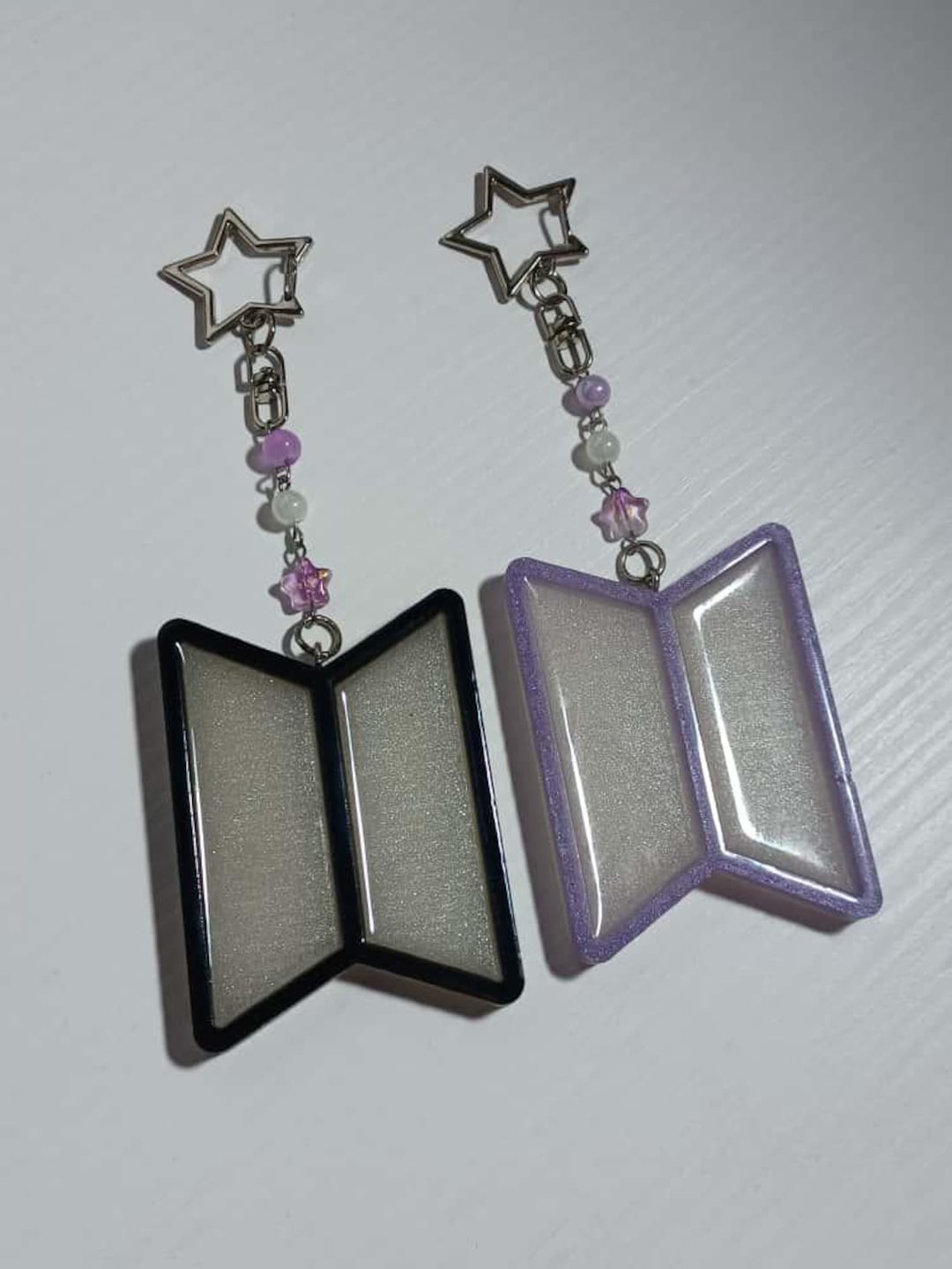 BTS Logo Resin Keychains - Etsy