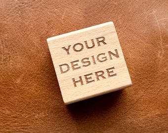 Custom Logo Rubber Stamps, Wooden Stamps, Laser Engraved to Your Design / Brand | Wholesale available