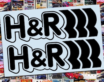H&R Decal Pack 2 – Japanese JDM Racing - Vinyl Sticker Decal