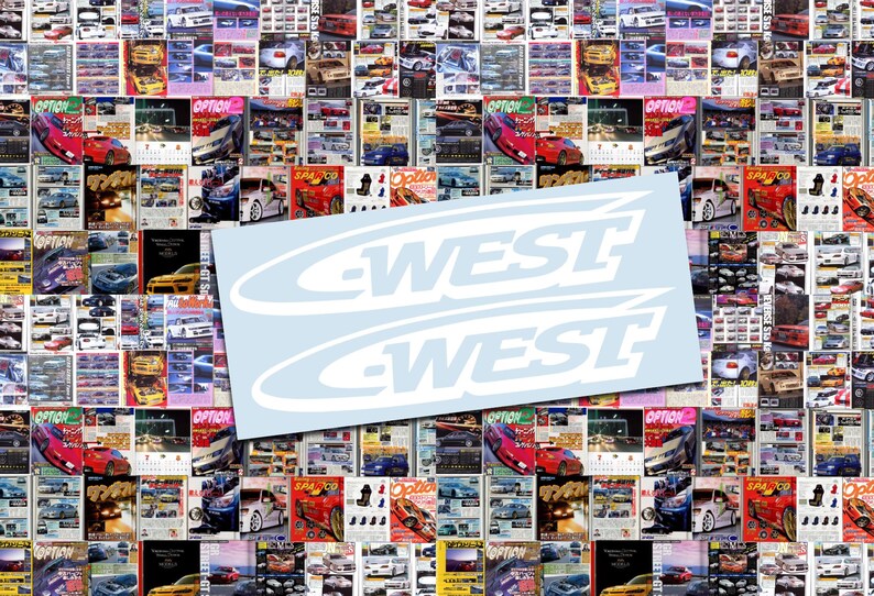 Cwest Sticker C-west Body Kit Decal Pack 2 – Japanese JDM Racing - Vinyl Sticker ...