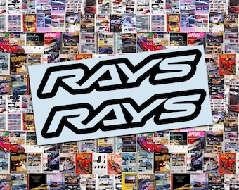 RAYS Wheels Decal Pack 2 – Japanese JDM Racing - Vinyl Sticker Decal