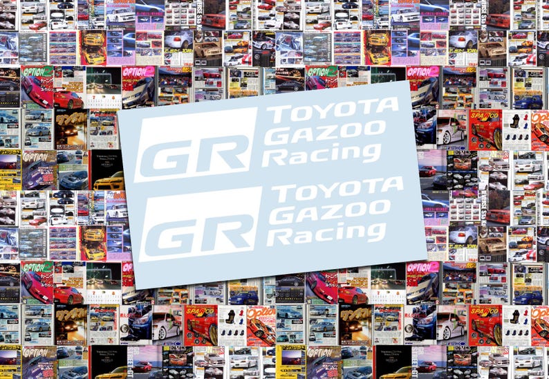 Gazoo Racing Graphics GR Toyota Gazoo Racing Decal Pack: JDM Vinyl Stickers - Etsy