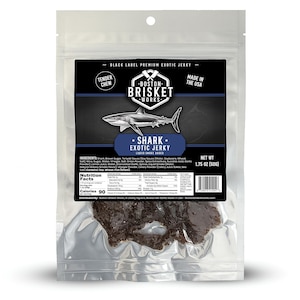 SHARK JERKY - 100% Real Shark Meat | Exotic Seafood Snack | Badass Gift for Boyfriend, Brother | Novelty Ocean Food Idea