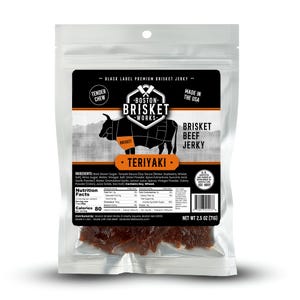 Teriyaki Beef Brisket Jerky – Mjukt Gourmet Snack USA – Alla hjärtans dag-presenter till män, make, pojkvän – Unik present till matälskare