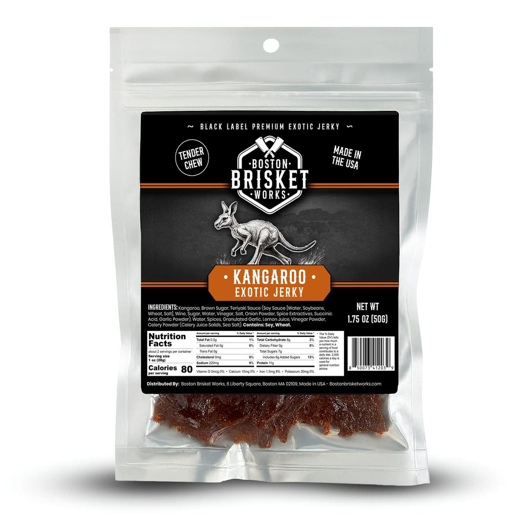 KANGAROO JERKY - Australian Wild Game Meat | High Protein Fitness Snack ...