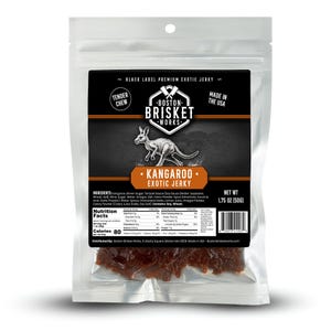 KANGAROO JERKY - Australian Wild Game Meat | High Protein Fitness Snack | Unique Gym Guy Gift for Boyfriend | Lean Exotic Food