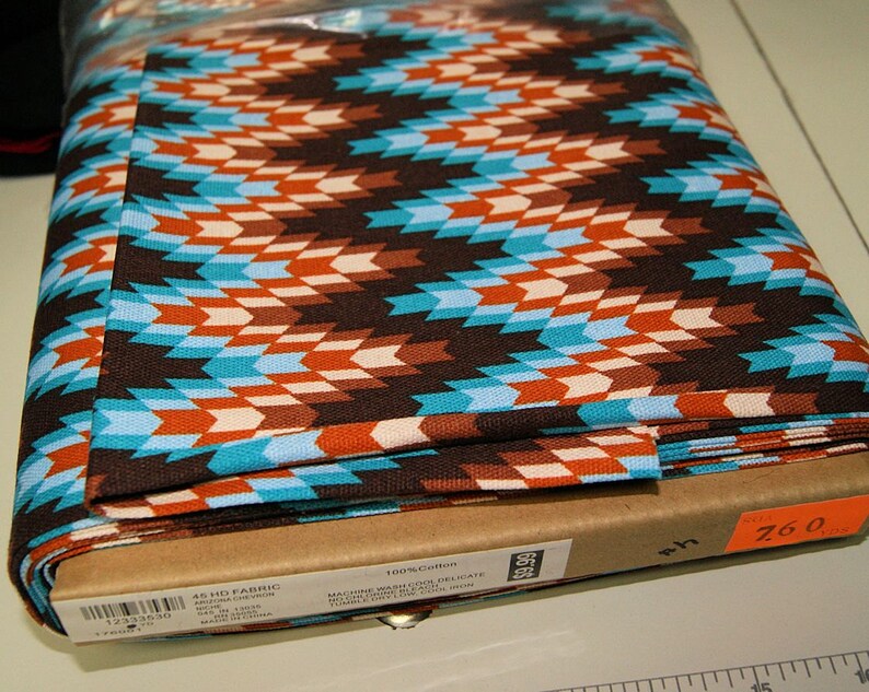 Arizona Chevron Cotton Canvas Bulk Wholesale Fabric MTCoffinz image 1