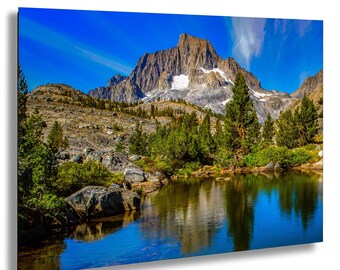 Sierra Nevada Mountain Lake Reflection Photo Print, California Landscape