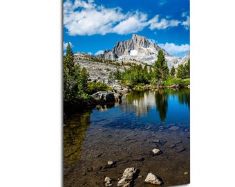 Sierra Nevada Photography Print: Alpine Lake Reflection, California Mountain Art