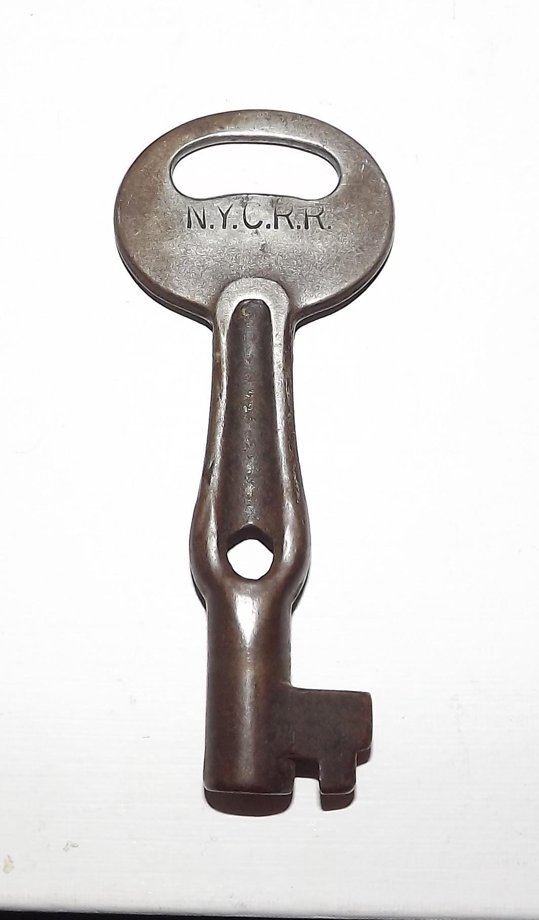 Central Riser Keys Antique New York Central Railroad Key Moon Lock - Etsy