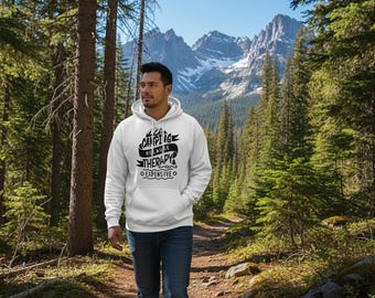 Funny Camping Hoodie: Therapy is Expensive - Unisex Pullover