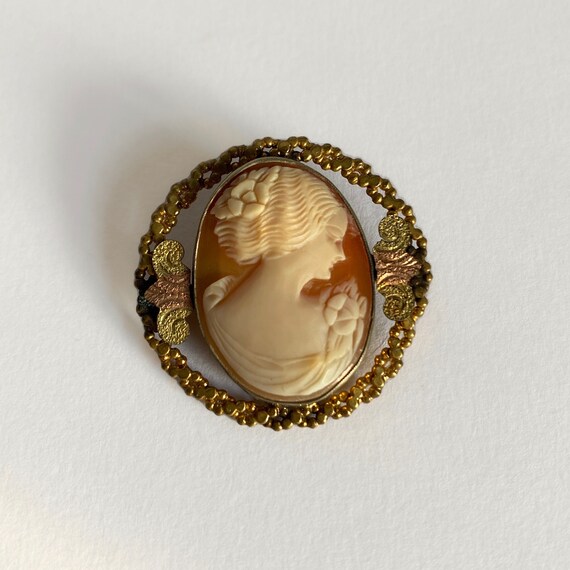 Allco Cameo Brooch - Antique Victorian