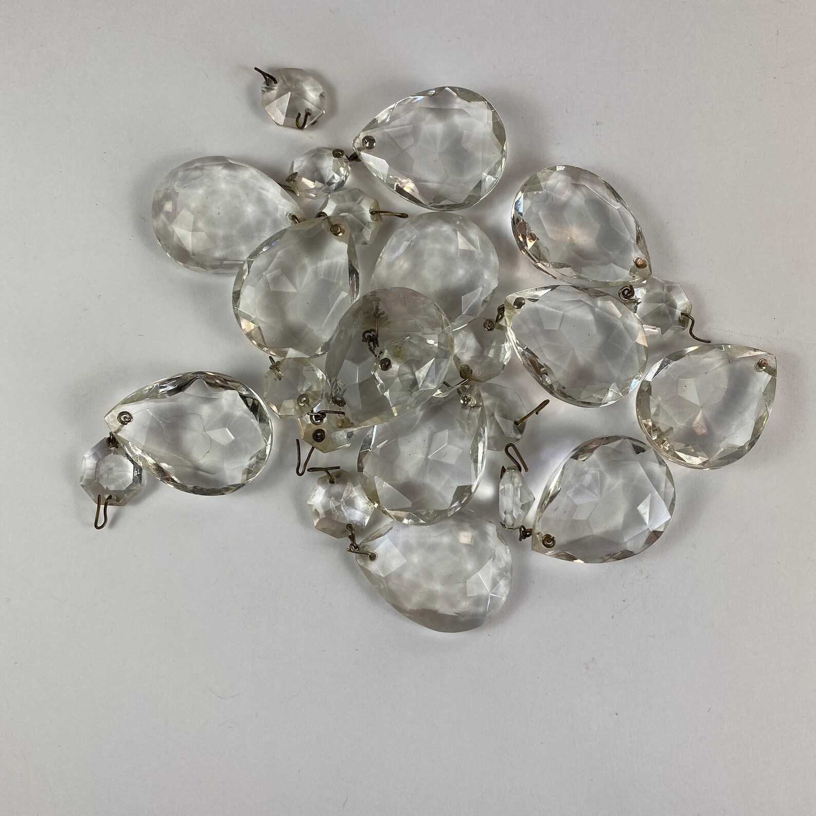 Wide Teardrop Chandelier Replacement Crystals Set of 12 Etsy