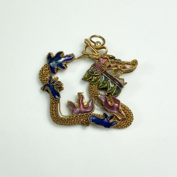 Chinese Export Dragon Pendant