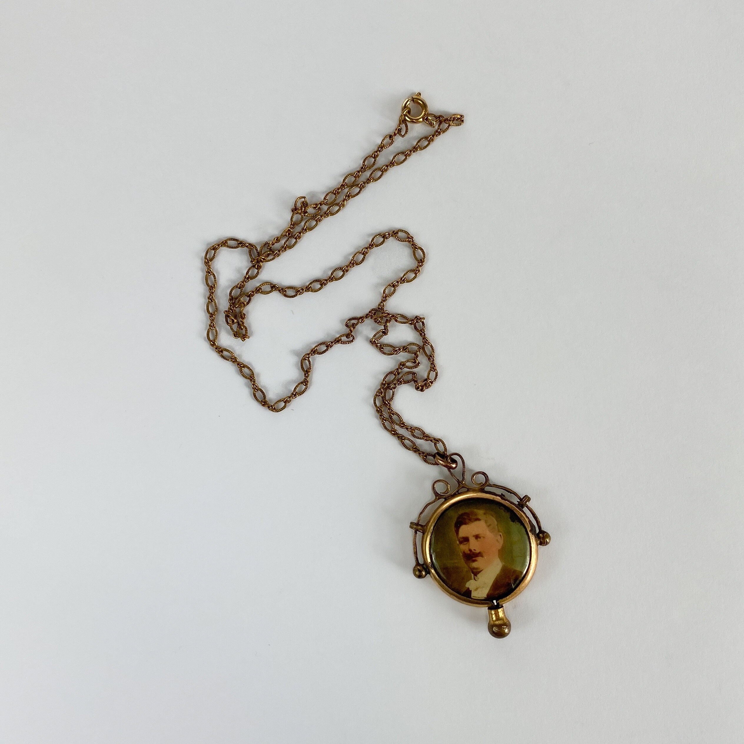 Open Face Locket with Two Portraits Etsy