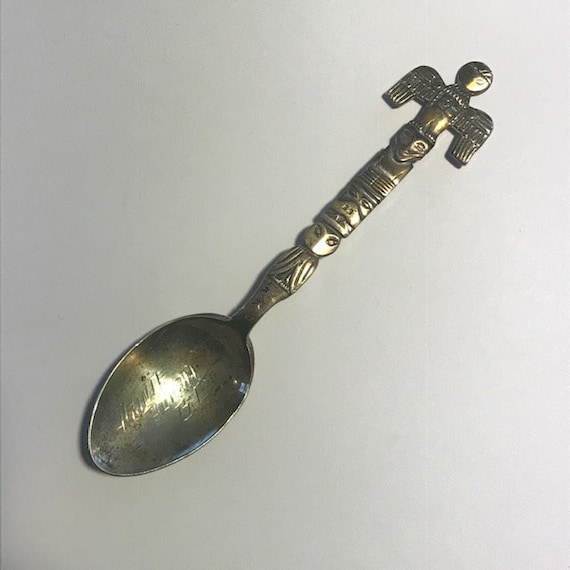 Prince Rupert Canadian Silver Totem Spoon BC