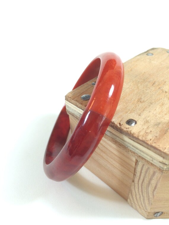 Color Block Bakelite Bangle