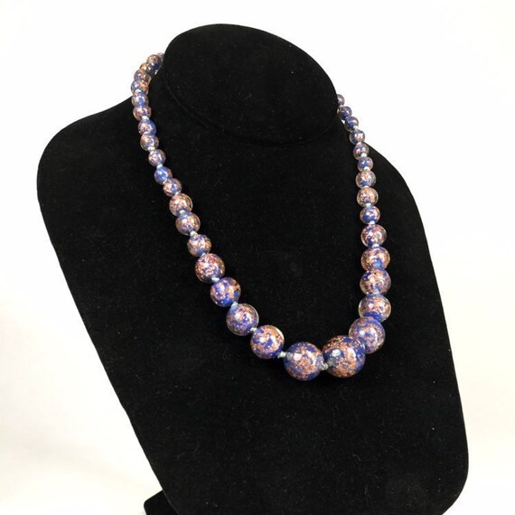 Mid Century Italian Glass Necklace