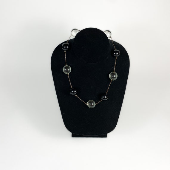 Pools of Light Necklace with Quartz and Onyx - image 9