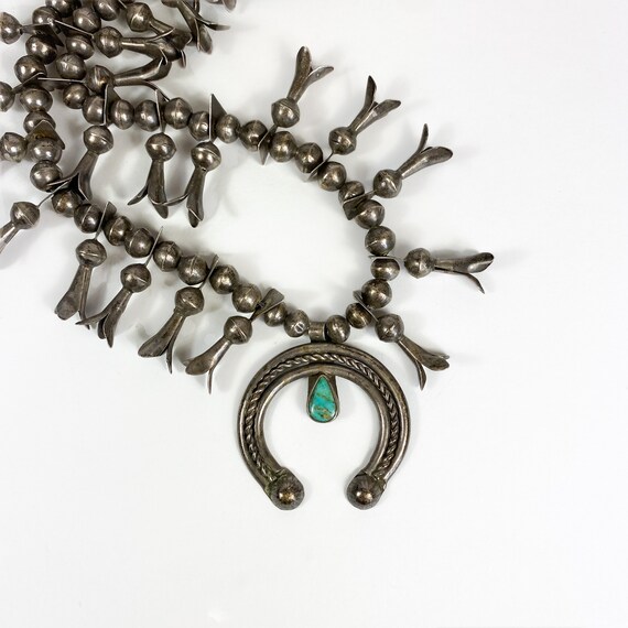 Squash Blossom Necklace with Rope Detail