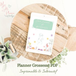 Pregnancy Planner PDF - Organization, Ultrasounds, Maternity Suitcase & Birth Plan (A4 printable and interactive)