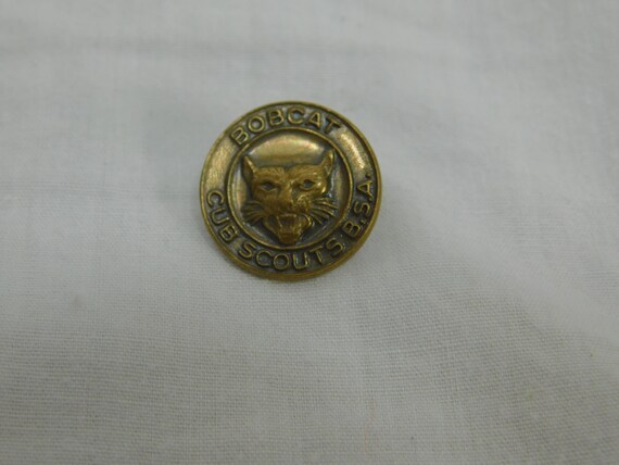 Vintage Bobcat Boy Scout Insignia Uniform Pin or Award dr17 | Etsy