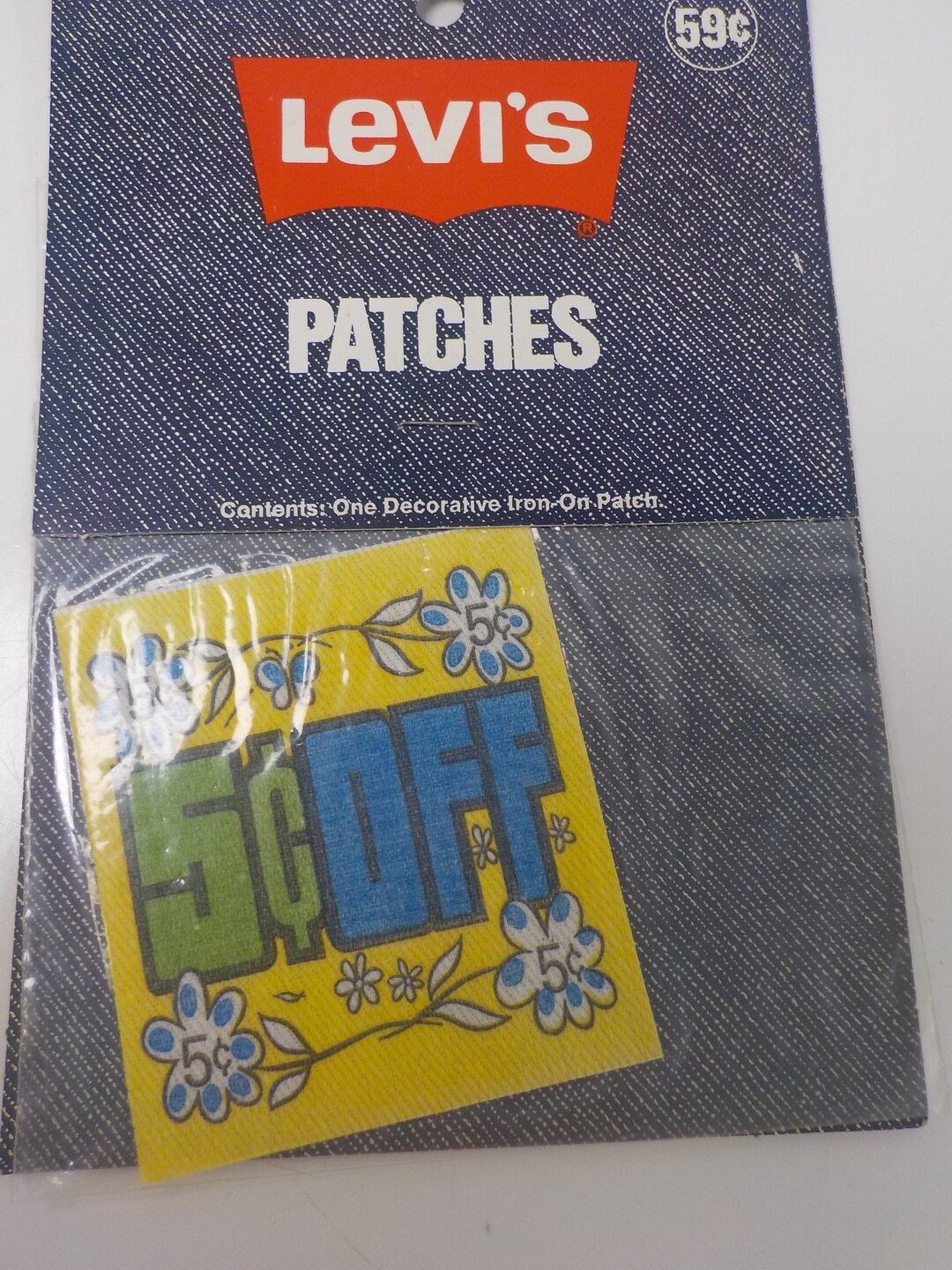 1970's 80's Levi's Ironon Patch Hippy Sign 5c off Etsy