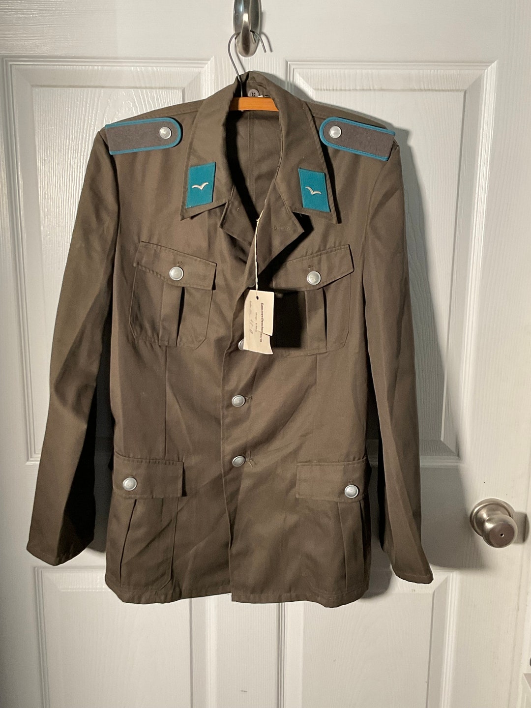 Vintage East German Air Force Summer Uniform Tunic Top Medium Etsy