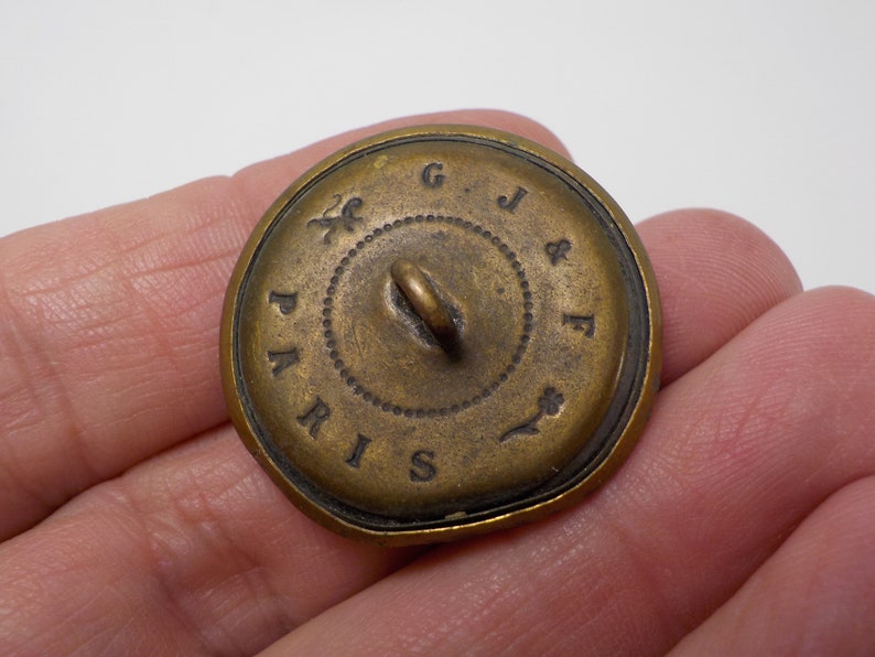 Two Large WW1 Era US Army Brass Coat Buttons With The Great Etsy