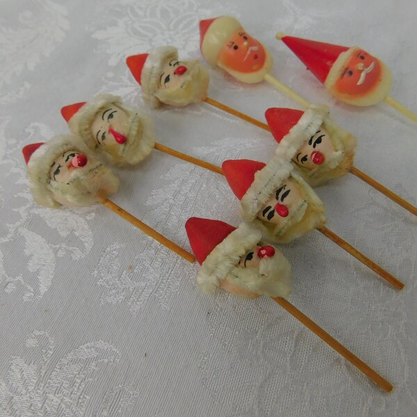 Vintage Mid Century Santa Claus Chenille Bärte Gefälligkeiten für Versorgung