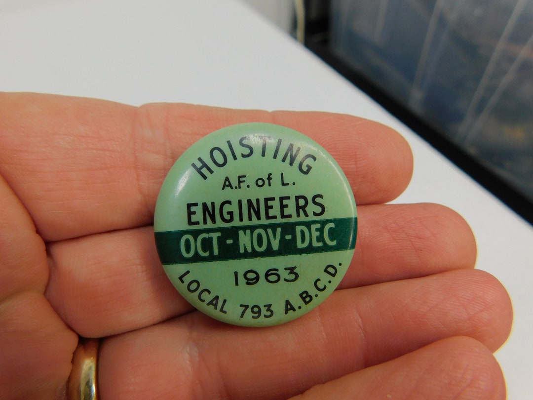 Vintage Hoisting Engineers Local 793 ABCD 1963 A F de L Union Etsy España