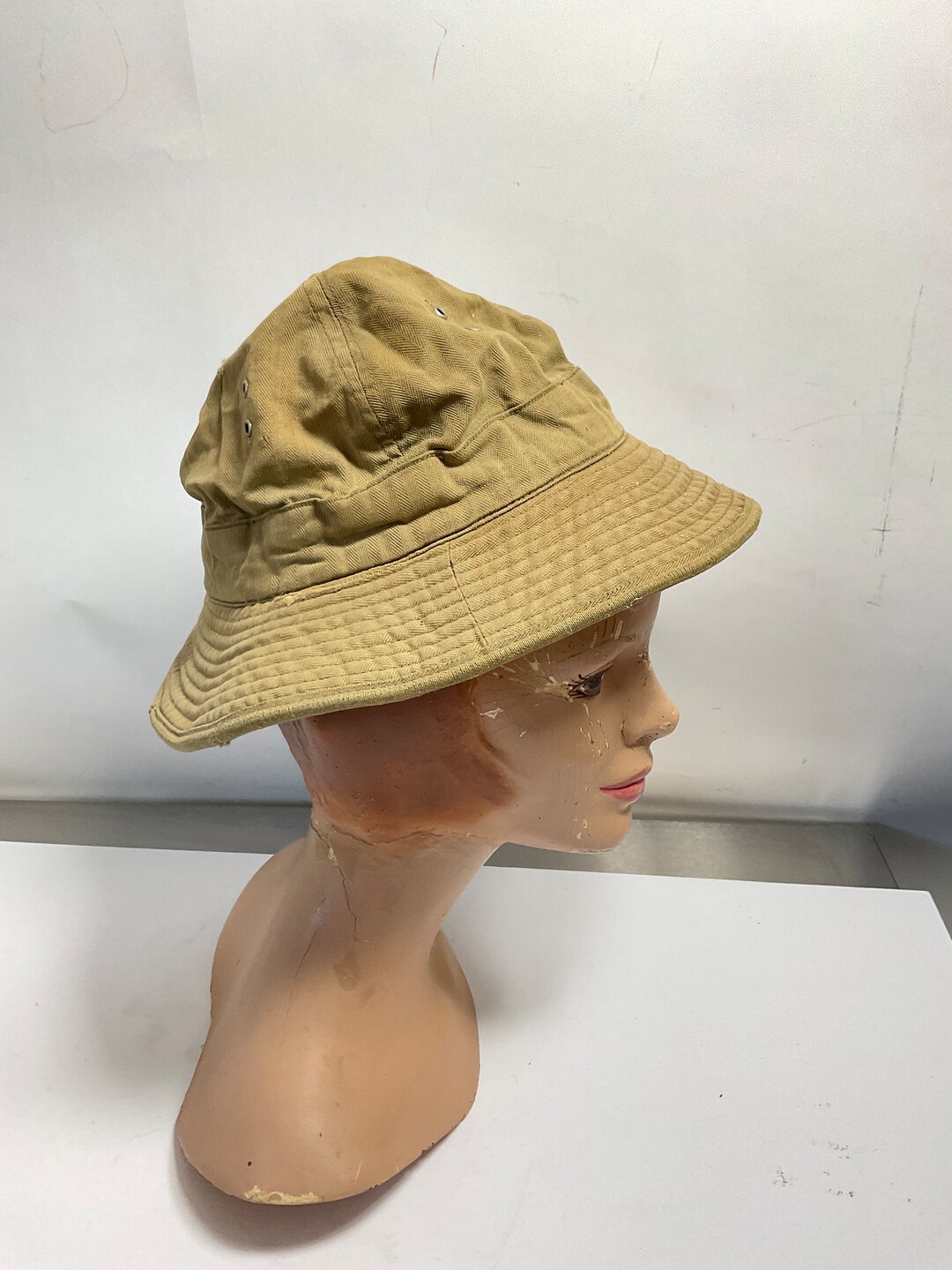Original WW2 Era Herring B Twill Boonie Hat Oldhtbx Etsy
