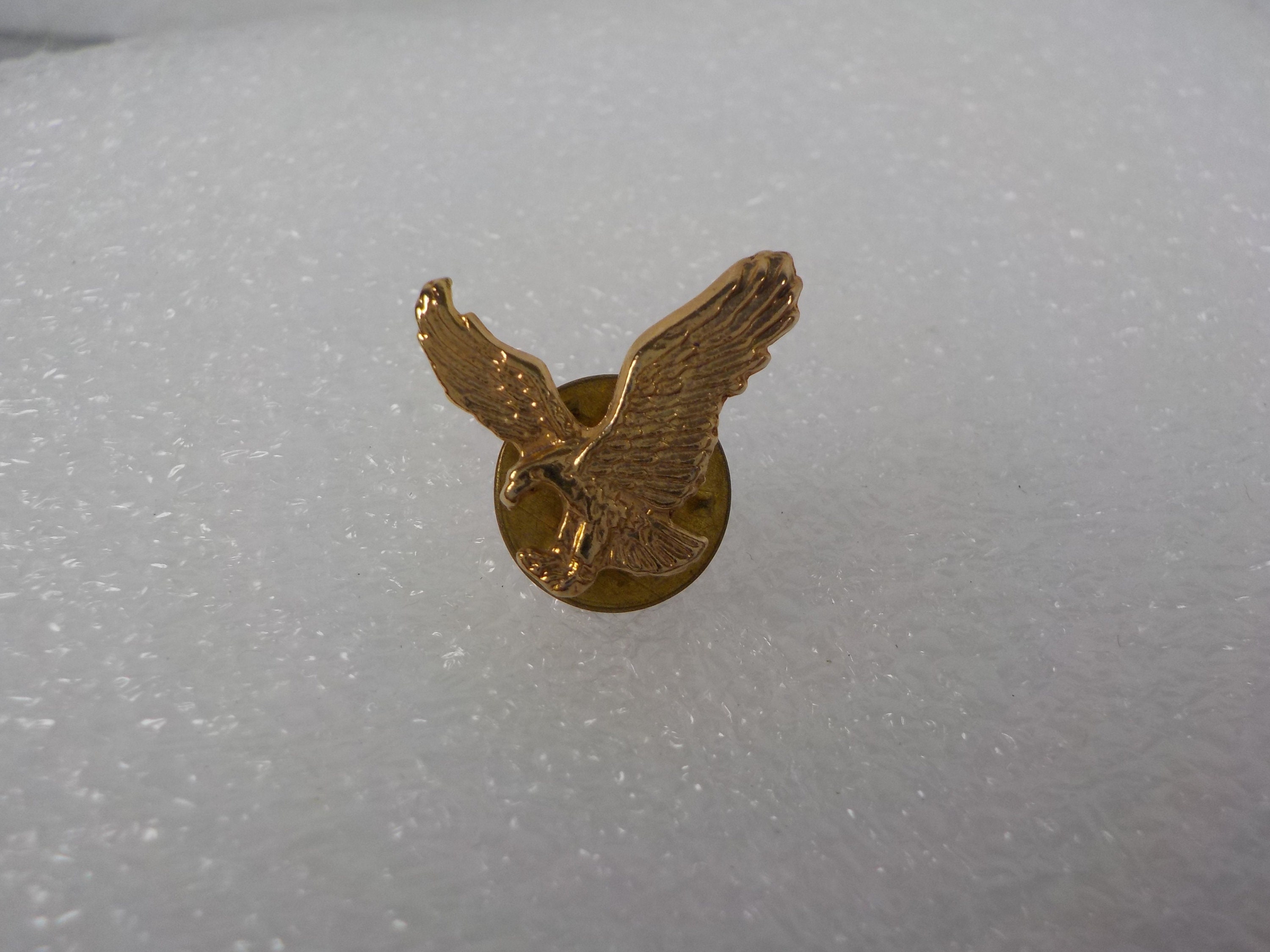 Vintage Gold Tone Eagle Hat or Lapel Pin DR43 Etsy
