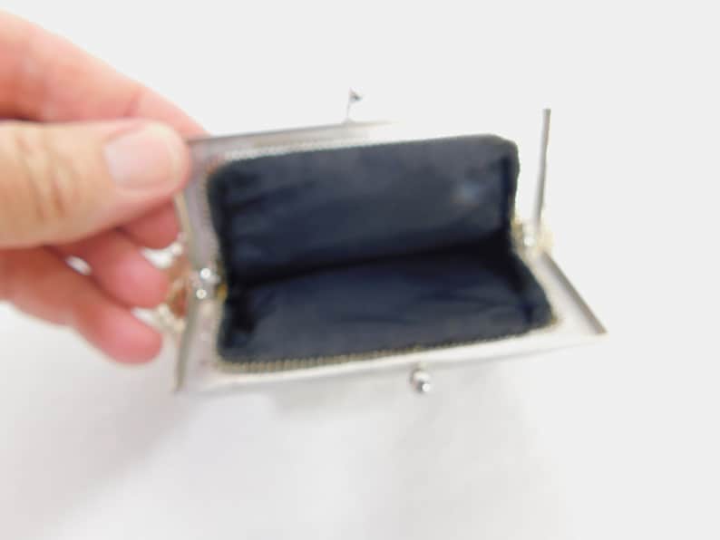 1940/'s Vintage Whiting and Davis Metal Mesh Handbag or Purse Clutch