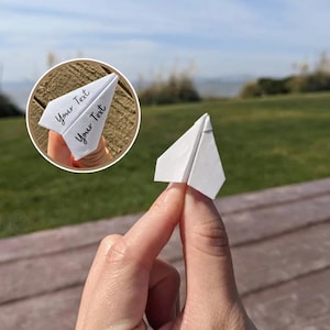 Origami Paper Airplanes: Wedding Birthday Party Decor, Set of 50