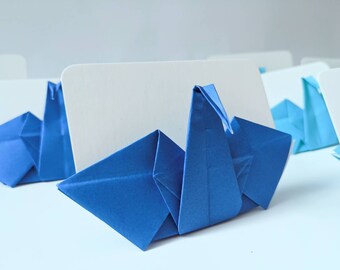 Set of 20 Origami Cranes Place Card Holder, Name Card, Table Number Japanese Wedding Party Event Decoration Asian Wedding Ideas