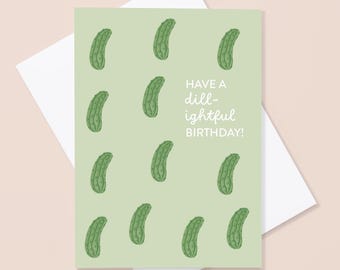 Punny Pickle Birthday Card | A6 Size