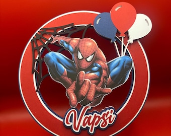 Spider Man Cake Topper