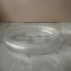 Jabonera ovalada con cambio de color de seda de maíz